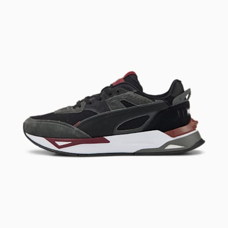 Mirage Sport Earth Tone Sneakers, PUMA Black-Strong Gray-Team Regal Red, small-THA