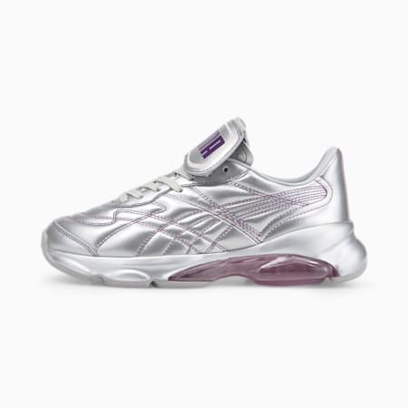 PUMA x DUA LIPA Cell Dome King ML Women's Trainers, Puma Silver-Byzantium-Pink Lady, small-THA