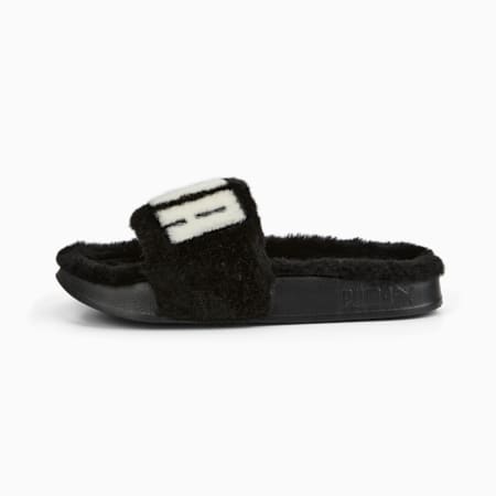 Leadcat 2.0 Fuzz Slides Women, Puma Black-Puma White, small-AUS