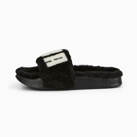 Leadcat 2.0 Fuzz Slides Women, Puma Black-Puma White, small-NZL