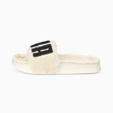 Leadcat 2.0 Fuzz Slides Women, Eggnog-Puma Black, small