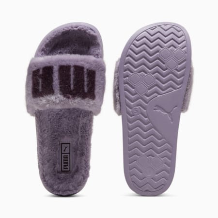 Leadcat 2.0 Fuzz Pantoletten Damen, Pale Plum-Midnight Plum, small