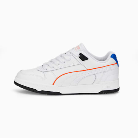 RBD Game Low Sneakers für Jugendliche, Puma White-Nasturtium-Victoria Blue, small