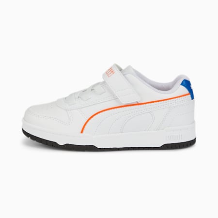 RBD Game Low Sneakers für Kinder, Puma White-Nasturtium-Victoria Blue, small