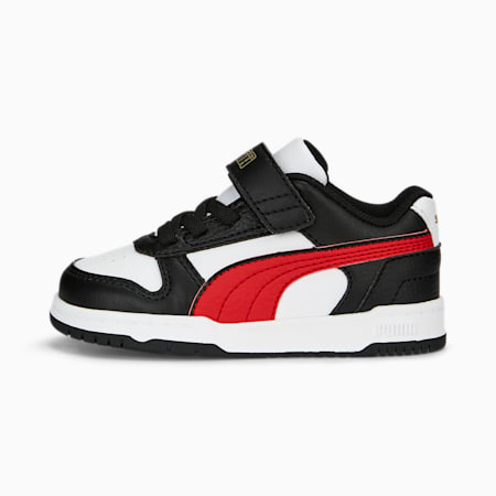 RBD Game Low Sneakers - Infants 0-4 years, PUMA White-For All Time Red-PUMA Black-PUMA Gold, small-AUS