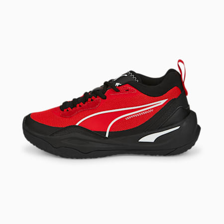 Playmaker Sneakers Youth, High Risk Red-High Risk Red-Jet Black-Puma White, small-THA