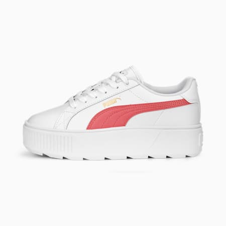 Karmen L Sneakers Youth, PUMA White-Loveable-PUMA Gold, small