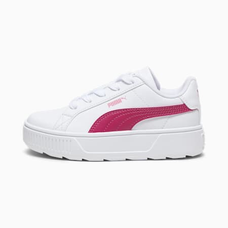 Sneakers Karmen L per bambina, PUMA White-Pinktastic, small