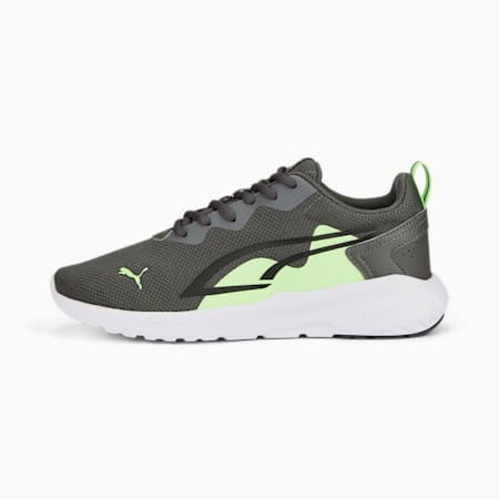 All-Day Active Sneakers - Youth 8-16 years, Shadow Gray-Fizzy Lime-PUMA Black, small-AUS