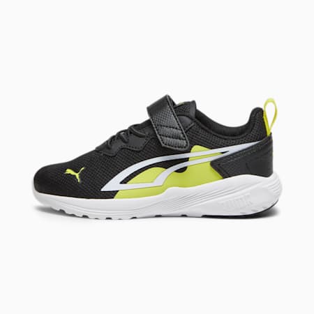 All-Day Active Alternative Closure Sneakers Kids, PUMA Black-PUMA White-Yellow Burst, small-SEA