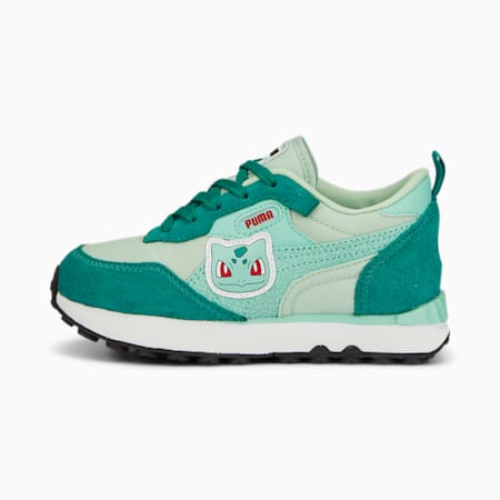 PUMA x POKÉMON Rider FV Bulbasaur Pre-School Sneakers, Ivy-Holiday, small-AUS