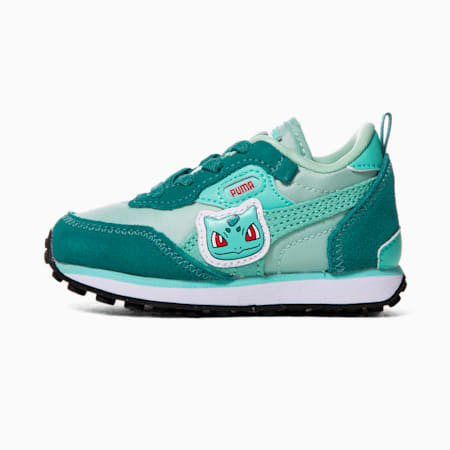 PUMA x POKÉMON Rider FV Bulbasaur Alternative Closure Sneakers Babies, Ivy-Holiday, small