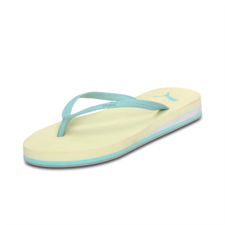 Alice Women's Flip Flop, Yellow Pear-Quarry-Eggshell Blue-Puma White, small-IND