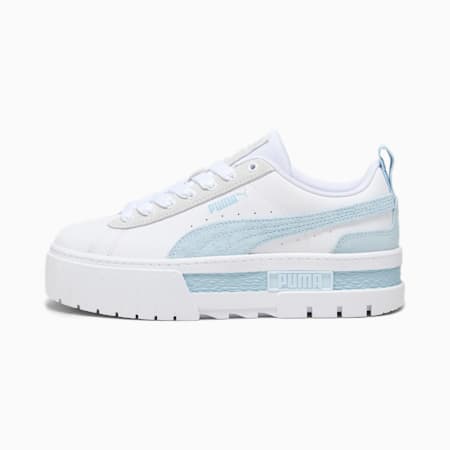 Mayze Mix Women's Sneakers, PUMA White-Icy Blue, small-THA