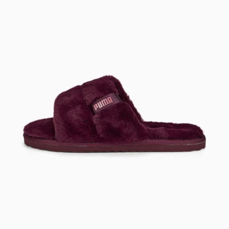 Fluff Solo Women's Slippers, Aubergine-Dusty Orchid, small-AUS