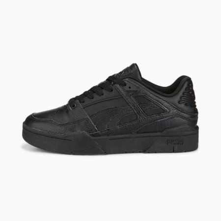 Slipstream Leather Unisex Sneakers, Puma Black-Puma Black, small-AUS