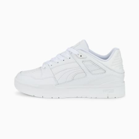 Slipstream Leather Unisex Sneakers, Puma White-Puma White, small-AUS