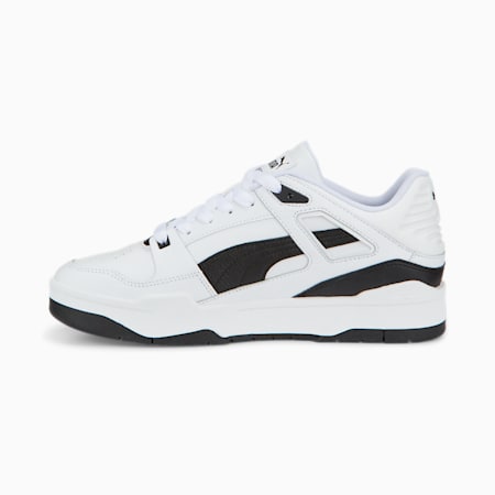 Skórzane sneakersy Slipstream, Puma White-Puma Black, small