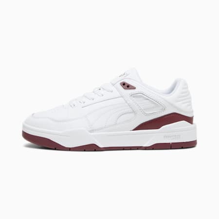 Sneakers en cuir Slipstream, Puma White-Dark Jasper, small