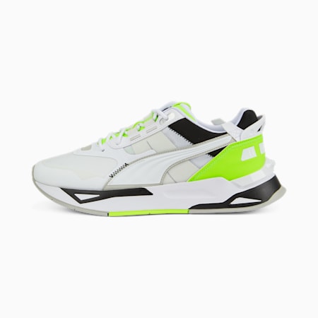 Mirage Sport Tech Neon Sneakers, Puma White-Lime Squeeze, small