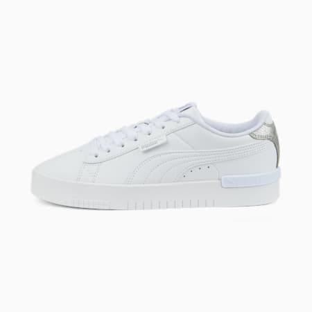 Jada Distressed Sneakers Women, Puma White-Puma Silver, small-SEA