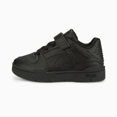 Slipstream Leather Alternative Closure Kids' Sneakers, Puma Black-Puma Black, small-AUS