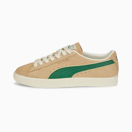 Players' Lounge Suede VTG Sneakers, Light Sand-Deep Forest-Pristine, small-THA