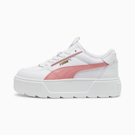 Karmen Rebelle Sneakers Youth, PUMA White-Passionfruit-PUMA Gold, small