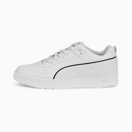 RBD Game Tape Low Sneakers, Puma White-Puma White-Puma Black, small-SEA