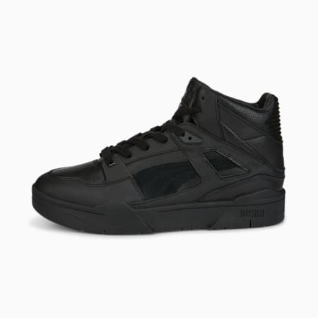 Slipstream Hi Leather Sneakers, Puma Black-Puma Black, small