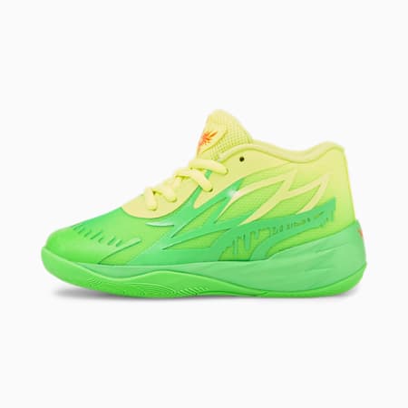 PUMA x NICKELODEON SLIME™ MB.02 Basketball Shoes Kids, Lime Squeeze-Fluo Green, small-AUS