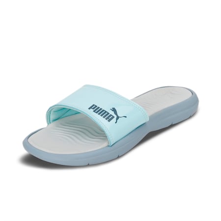 Silvia V4 Women's Slides, Platinum Gray-Blue Wash-Evening Sky, small-IND
