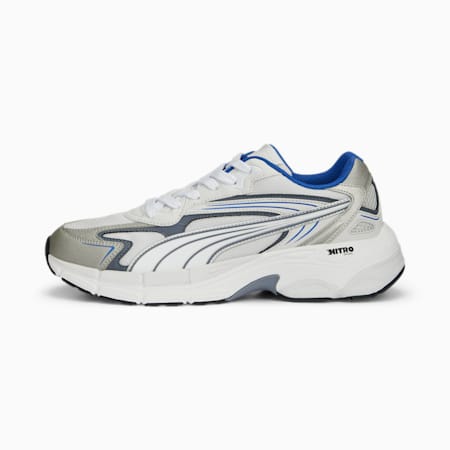 Teveris NITRO Noughties Sneakers, Feather Gray-Royal Sapphire, small