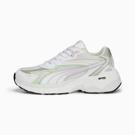 Teveris NITRO Noughties Sneakers, Feather Gray-Light Mint, small