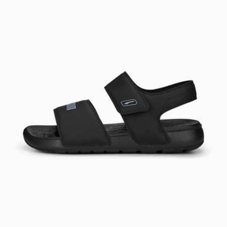 Softride Pure Sandals, PUMA Black-Gray Tile, small