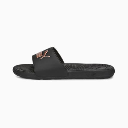 Cool Cat 2.0 Women's Slides, PUMA Black-Rose Gold, small-AUS