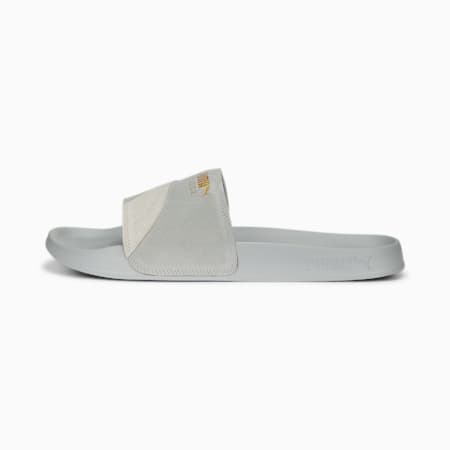 Leadcat 2.0 Suede OG Slides, Harbor Mist-PUMA White-Metallic Gold, small-SEA