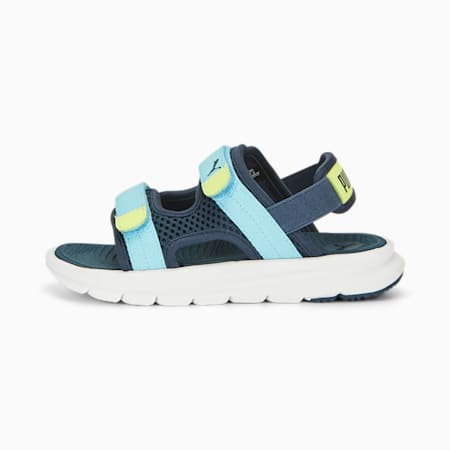 PUMA Evolve Sandals Kids, Dark Night-Hero Blue-Lily Pad, small-AUS