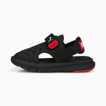 PUMA Evolve Alternative Closure Sandals Baby, PUMA Black-PUMA White-For All Time Red, small