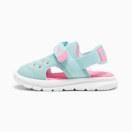 PUMA Evolve Alternative Closure Sandals Baby, Turquoise Surf-Fast Pink-PUMA White, small-SEA