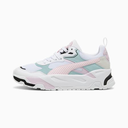 รองเท้าผ้าใบผู้ชาย Trinity, PUMA White-Whisp Of Pink-Turquoise Surf, small-THA