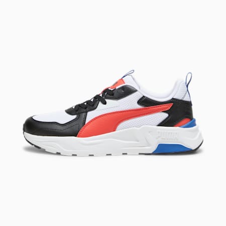 Trinity Lite Sneakers Men, PUMA White-Active Red-PUMA Black, small-AUS