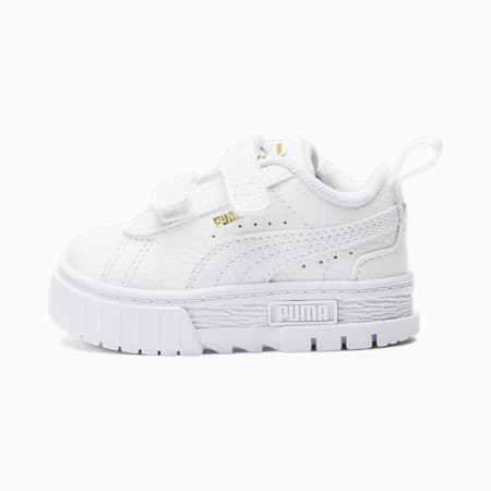 Mayze Leather Sneakers - Infants 0-4 years, Puma White-Puma Team Gold, small-AUS