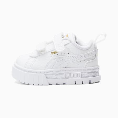 Mayze Leather Sneakers - Infants 0-4 years, Puma White-Puma Team Gold, small-AUS