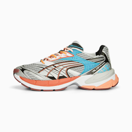 Velophasis Phased Sneakers, Cool Light Gray-Chili Powder, small