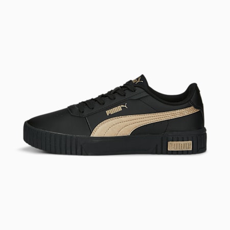 Carina 2.0 Space Metallics Sneakers Women, PUMA Black-PUMA Gold, small-SEA