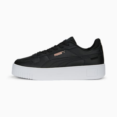 Sneakersy damskie Carina Street, PUMA Black-PUMA Black-Rose Gold-PUMA White, small