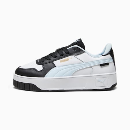 Carina Street sneakers voor dames, PUMA White-Icy Blue-PUMA Black, small