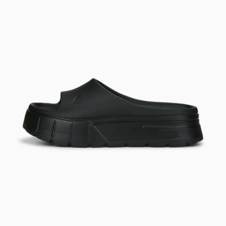 Mayze Stack Injex Women's Sandals, PUMA Black, small-AUS