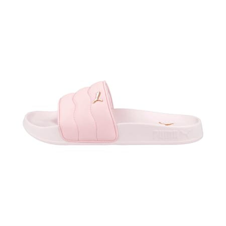 Leadcat 2.0 Puffy Women's Slides, Whisp Of Pink-Metallic Gold, small-AUS